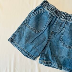 Vintage 90s Faded Glory Gender Neutral Denim Jean Shorts / Jorts Sz 24 mo